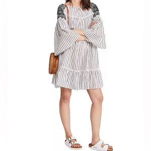 FREE PEOPLE Lola Embroidered Mini Dress • size XS